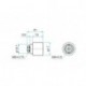 Optical Fiber Collimator Housing, D: 12.7mm